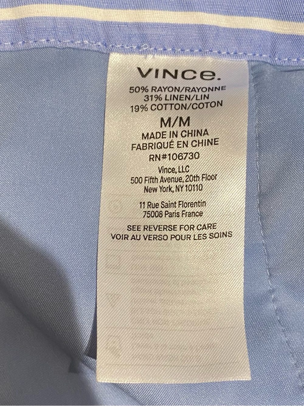 Vince Blue and White Stripe Wide Leg Pants, size M - Picture 12 of 12